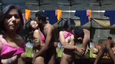 Bengali slum wife nude romance and sex with drunk husband