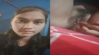 Jharkhand cute girl Saloni records virgin pussy on camera