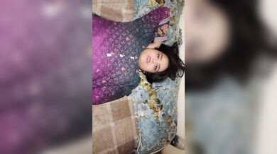 Chubby bhabhi boob press sex with devar in missionary pose