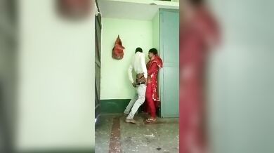 Dehati college girl fucked in standing pose at home viral