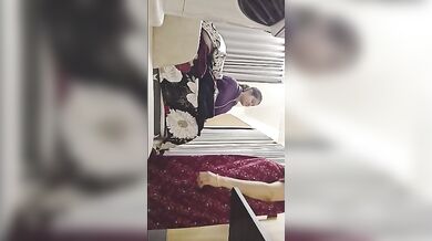 Hot telugu milf mom nude recording by cuckold son viral