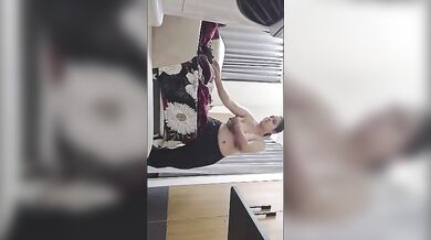 Hot telugu milf mom nude recording by cuckold son viral