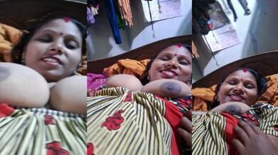 Bihari mom shows big tits to seduce son for incest sex