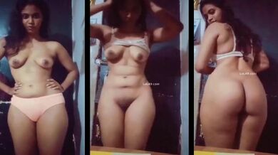 Marathi college girl sexy boobs and ass show striptease mms
