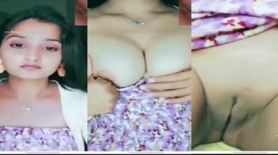 Cutie Bangla college girl boobs and pussy show to impress Bf
