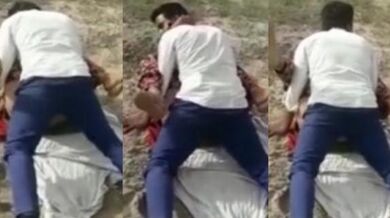Village marwadi bhabhi sex in open field caught by stranger