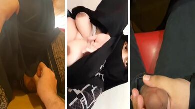 Agra muslim bhabhi boob show and handjob in cafe desi nude clip