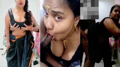Horny Chennai milf's boobs nicely pressed by BF during sex