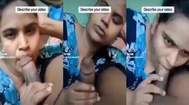 BD muslim wife gives blowjob to village lover's hard penis
