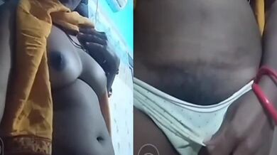 Pune zavadi bhabhi shows hard nipples to husband's friend