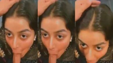 Cute Lucknow muslim girl sucks juicy dick on her knees mms