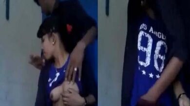 Coaching class teacher quickly rubs desi girl's pussy clip