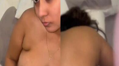 Chubby Tamil wife gets fucked after a blowjob to boyfriend