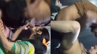 Meerut college GF sucks lover's dick in her parents' bedroom