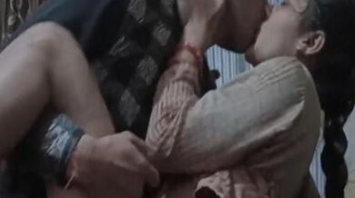 Neighbour grabs desi wife and roughly fucks in living room