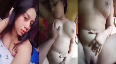 Bengali GF fucked at home after her striptease excites lover