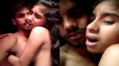 Skinny Bihari girl moans during sex in standing pose with BF