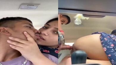 Daring Tamil girlfriend enjoys quick sex in car with lover