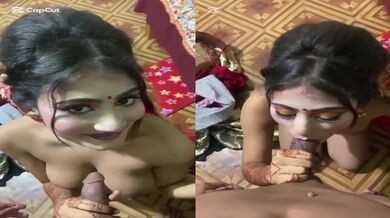 Bengali TikToker wife wedding night sex clip with husband