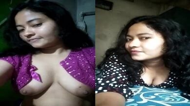 Bengali girl reveals sexy boobs to tease cousin for sex MMS