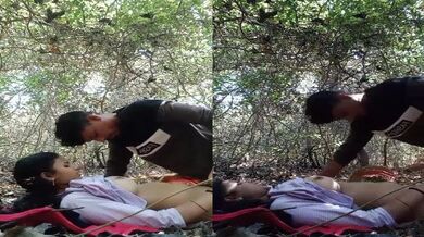 Mallu girl fucked in missionary pose by uncle in jungle MMS