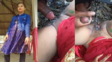 Newly married Nepali wife's pussy fucked by ex-BF in jungle