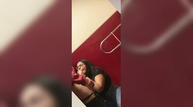 Bold Bengali girl gives blowjob to guy in college corridor
