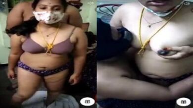 Tamil MILF in bra panty excites neighbour uncle to suck tits