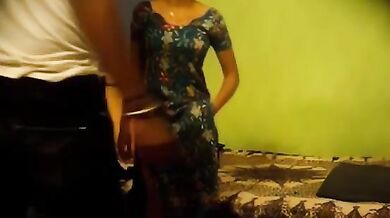 Tamil wife undresses in front of lover before sex in bedroom