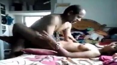 Kerala girl takes uncle's mature dick in pussy lying in bed