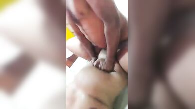 Fit father-in-law pounds Tamil wife's fat pussy in bed clip