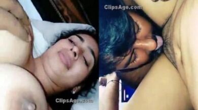 Andhra man licks and fingers neighbourhood wife hairy pussy