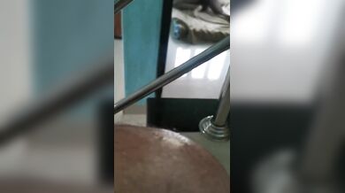 Cleaning staff having sex in bed after owners went for walk