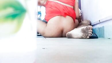 Sweet ass girl fucked by North Indian boy in house corner