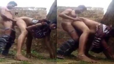 Ranchi bhabhi meets BF outside to enjoy quick sex in morning