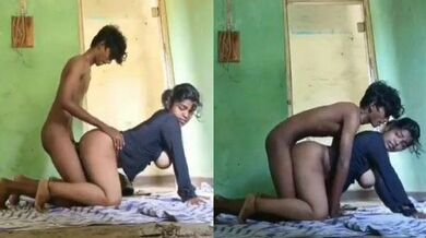 Telugu girl smoothly fucked in doggy style in an empty house