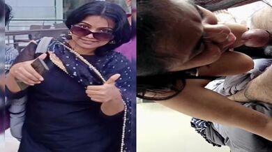 Viral Andhra wife sex MMS sucking hairy cock of office guy