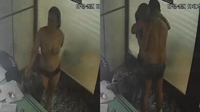 Surat trader and female worker nude romance caught on CCTV
