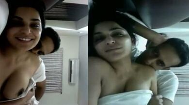 Cheating wife Neha makes sex tape with office friend in bed