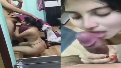 Tamil girl passionately sucking thick dick of college bestie